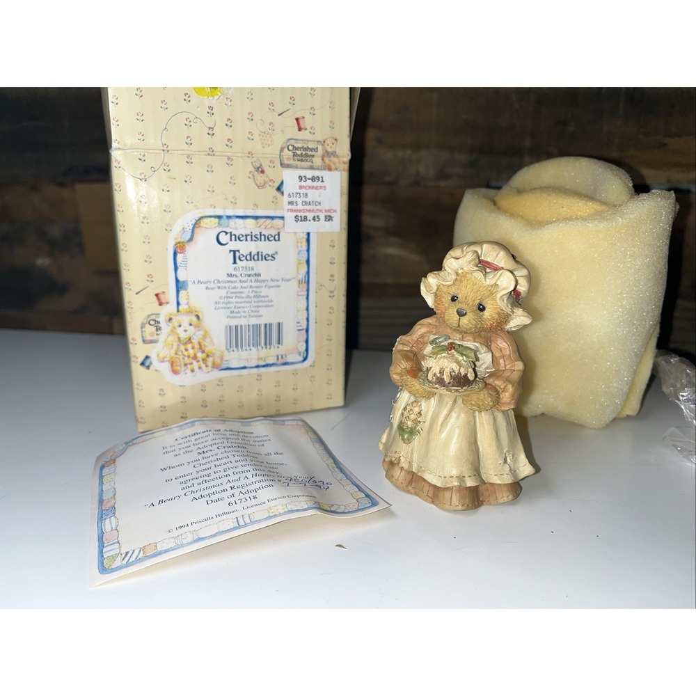 Cherished Teddies Mrs Cratchit A Beary Christmas Happy New Year Scrooge